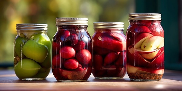 Canned fruits and vegetables